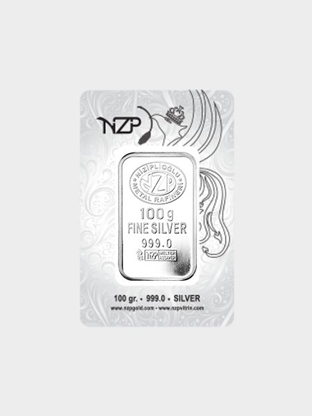 100 Gram Külçe Gümüş